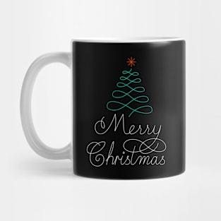 Merry Christmas - Calligraphy Lettering Mug
